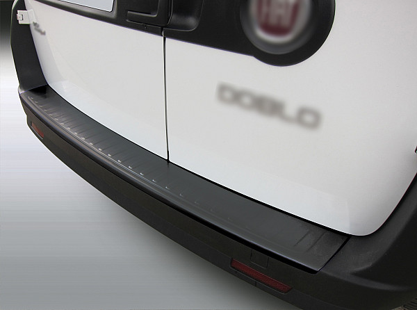 Zaščitna letvica zadnjega odbijača kompatibilna za Fiat Doblo 04.2012-06.2022 2 generacija 263 zaščita nakladalnega roba z globokim zaščitnim robom, ABS plastika- barva črna mat