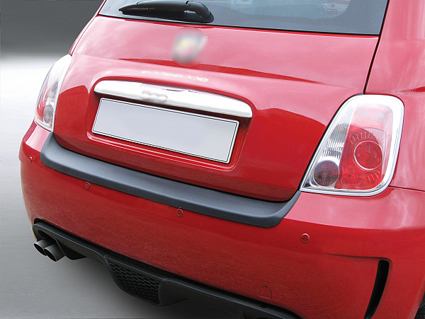 Ladekantenschutz passend für Fiat 500 Abarth bis BJ. 3.2016  passgenau mit Abkantung ABS- Farbe schwarz