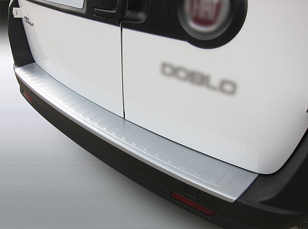 Zaščitna letvica zadnjega odbijača kompatibilna za Fiat Doblo 04.2012-06.2022 2 generacija 263 zaščita nakladalnega roba z globokim zaščitnim robom, ABS plastika- posebna barva srebrna
