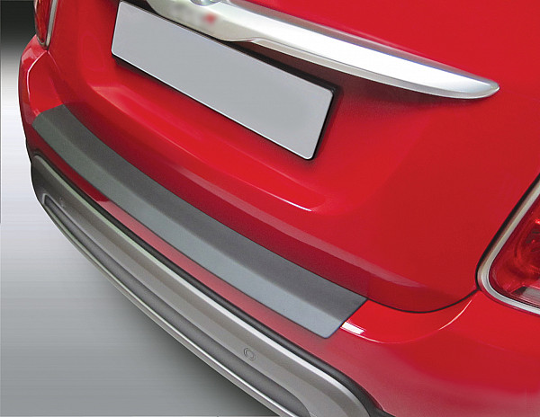 Ladekantenschutz passend für Fiat 500X ab BJ. 2.2015-8.2018 Urban & Cross passgenau mit Abkantung ABS- Farbe schwarz