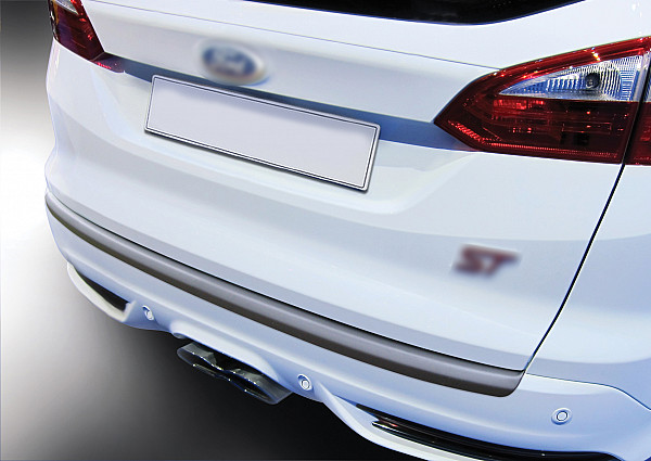 Zaštitna letva stražnjeg branika pogodno za Ford Focus Turnier Karavan 03.2011-08.2018 također za Active & ST precizno pristajanje s dubokim zaštitnim rubom, ABS plastika- posebna boja izgled karbonskih vlakana