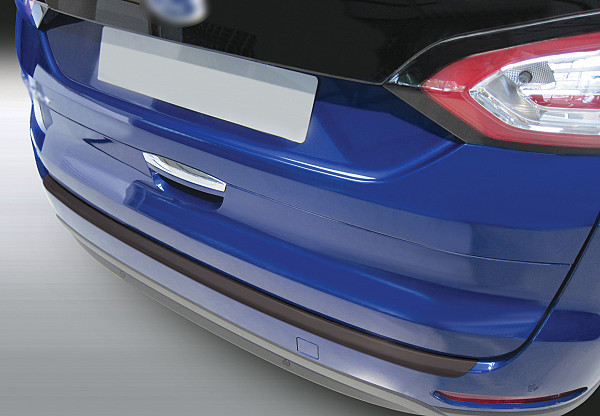 Ladekantenschutz passend für Ford Galaxy ab BJ. 7.2015-4.2023  passgenau mit Abkantung ABS- Farbe schwarz