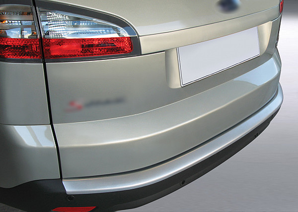 Zaštitna letva stražnjeg branika pogodno za Ford S MAX 05.2006-08.2015  precizno pristajanje s dubokim zaštitnim rubom, ABS plastika- posebna boja srebrna