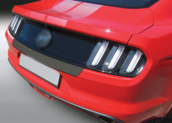Rear Bumper Protector compatible with Ford Mustang 01.2015-01.2024 short version Rearguard, Tailored Fit Bumper Guard, ABS Plastic- Colour Matte Black