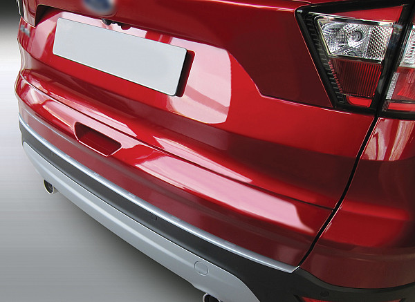 Zaščitna letvica zadnjega odbijača kompatibilna za Ford Kuga 03.2013-04.2020 MK2 & MK3 zaščita nakladalnega roba z globokim zaščitnim robom, ABS plastika- posebna barva srebrna