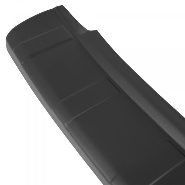 Rear Bumper Protector compatible with Ford Edge 06.2016-09.2018 not for Titanium, ribbed surface Rearguard, Tailored Fit Bumper Guard, ABS Plastic- Special Colour Brushed Aluminum Look