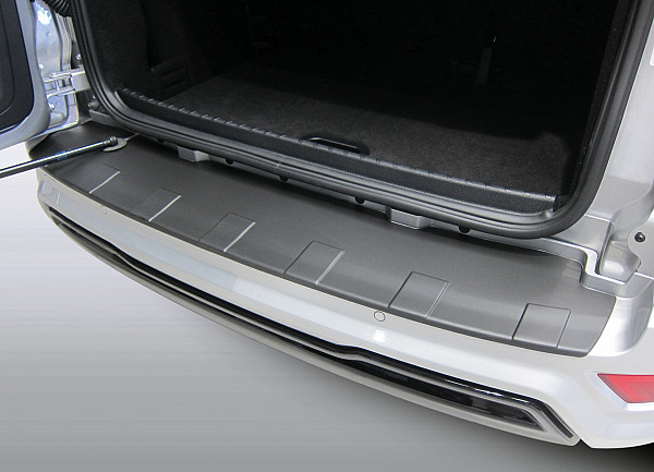 Ladekantenschutz passend für Ford Ecosport ab BJ. 12.2017-12.2022  passgenau mit Abkantung ABS- Sonderfarbe Aluminium Gebürstet Optik