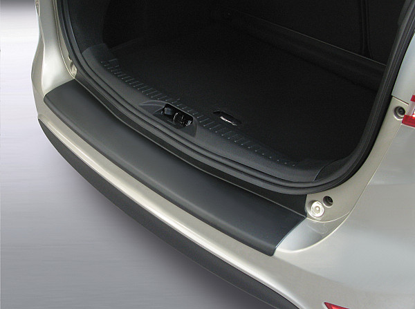 Zaščitna letvica zadnjega odbijača kompatibilna za Ford B Max 10.2012-09.2017  zaščita nakladalnega roba z globokim zaščitnim robom, ABS plastika- barva črna mat