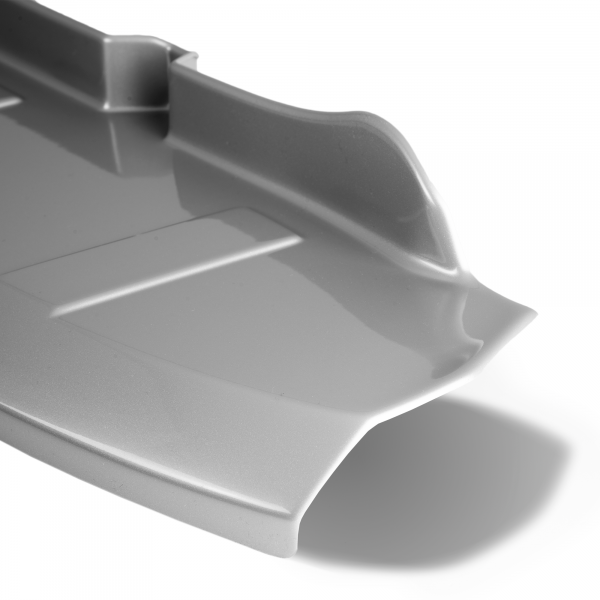 Rear Bumper Protector compatible with Ford Tourneo Connect, Transit Connect, Grand Tourneo Connect 12.2013-03.2022  Rearguard, Tailored Fit Bumper Guard, ABS Plastic- Special Colour Silver