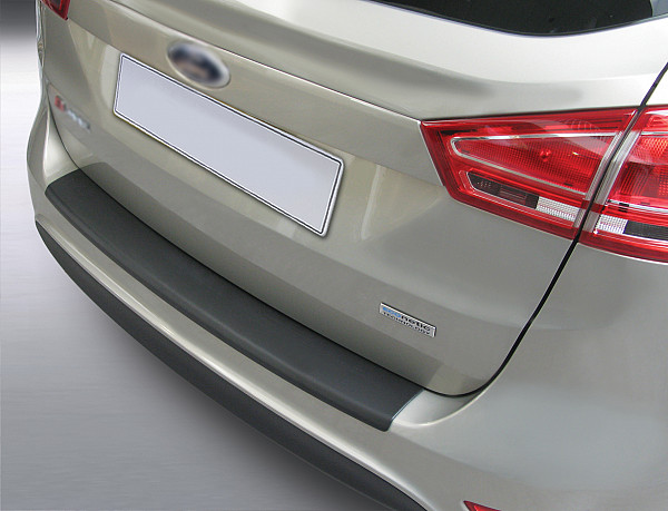 Zaščitna letvica zadnjega odbijača kompatibilna za Ford B Max 10.2012-09.2017  zaščita nakladalnega roba z globokim zaščitnim robom, ABS plastika- posebna barva črna sijaj