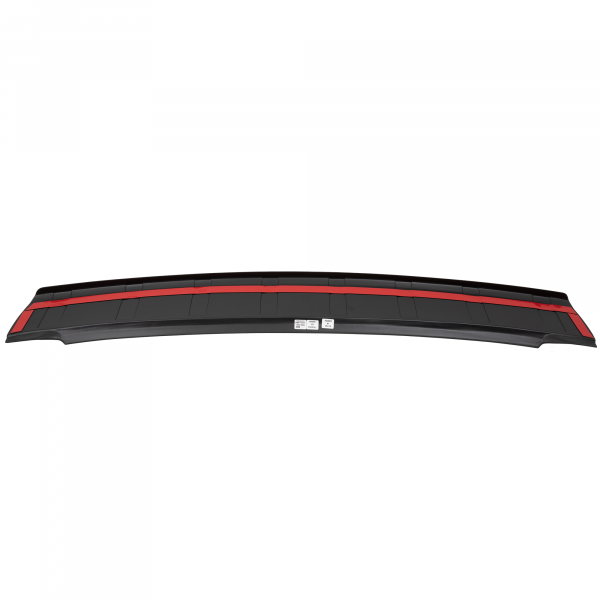 Rear Bumper Protector compatible with Ford Edge 06.2016-09.2018 not for Titanium, ribbed surface Rearguard, Tailored Fit Bumper Guard, ABS Plastic- Special Colour Brushed Aluminum Look