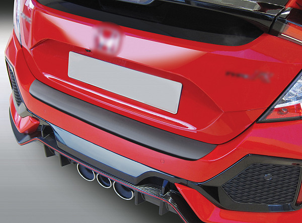 Ladekantenschutz passend für Honda Civic Schrägheck ab BJ. 4.2017-7.2022  passgenau mit Abkantung ABS- Farbe schwarz