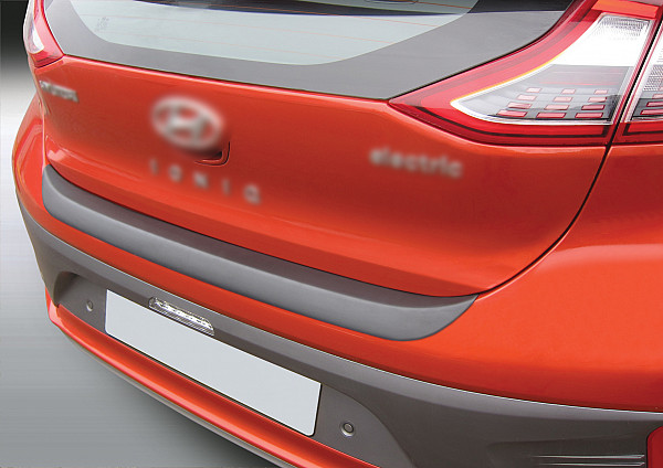 Zaštitna letva stražnjeg branika pogodno za Hyundai Ioniq 10.2016-07.2022  precizno pristajanje s dubokim zaštitnim rubom, ABS plastika- posebna boja izgled brušeni aluminij