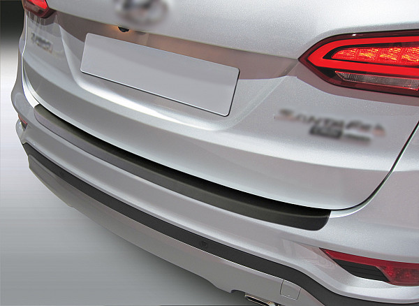 Ladekantenschutz passend für Hyundai Santa FE ab BJ. 11.2015-3.2018 nicht für GRAND SANTA FE passgenau mit Abkantung ABS- Farbe schwarz