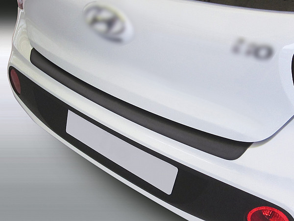 Zaštitna letva stražnjeg branika pogodno za Hyundai i10 01.2017-11.2019  precizno pristajanje s dubokim zaštitnim rubom, ABS plastika- boja crna mat