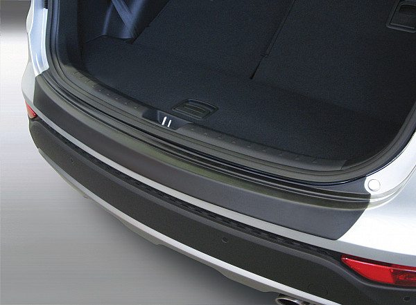 Ladekantenschutz passend für Hyundai Santa FE ab BJ. 9.2012-10.2015  passgenau mit Abkantung ABS- Farbe schwarz