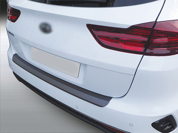Rear Bumper Protector compatible with Kia Ceed Sportswagon Estate 09.2018->  Rearguard, Tailored Fit Bumper Guard, ABS Plastic- Colour Matte Black