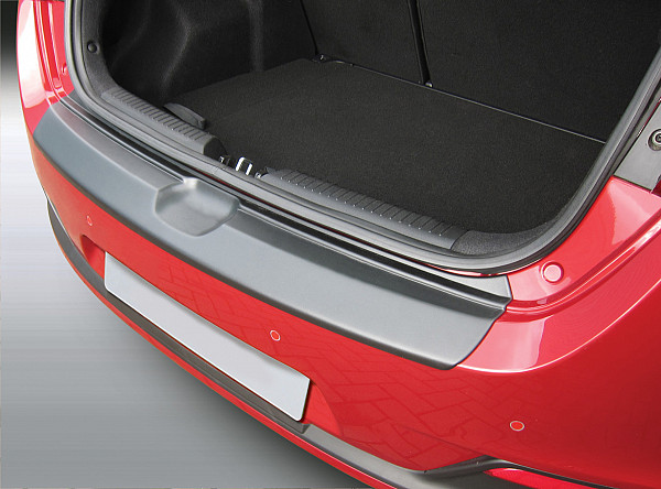 Ladekantenschutz passend für Kia Ceed Schrägheck ab BJ. 5.2012-8.2015  passgenau mit Abkantung ABS- Farbe schwarz