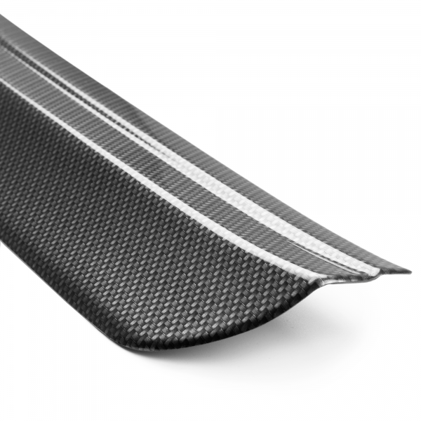 Ladekantenschutz passend für Kia Picanto ab BJ. 5.2017-5.2020  passgenau mit Abkantung ABS- Sonderfarbe Carbon Optik