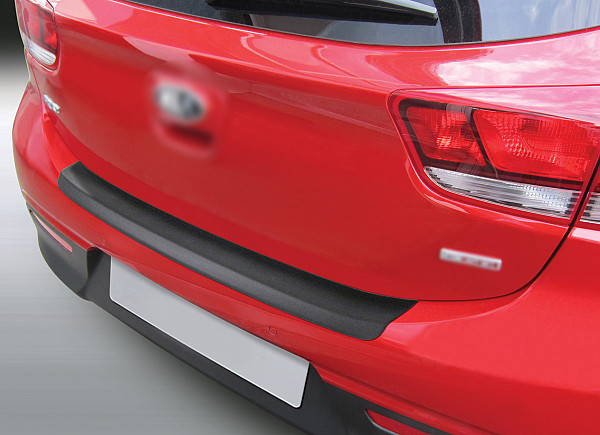Ladekantenschutz passend für Kia Rio ab BJ. 1.2017-8.2020  passgenau mit Abkantung ABS- Farbe schwarz