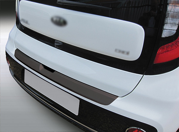 Zaštitna letva stražnjeg branika pogodno za Kia Soul 10.2016-04.2019  precizno pristajanje s dubokim zaštitnim rubom, ABS plastika- posebna boja izgled brušeni aluminij