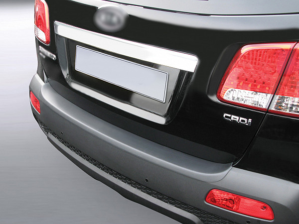 Zaščitna letvica zadnjega odbijača kompatibilna za Kia Sorento 11.2009-09.2012  zaščita nakladalnega roba z globokim zaščitnim robom, ABS plastika- barva črna mat