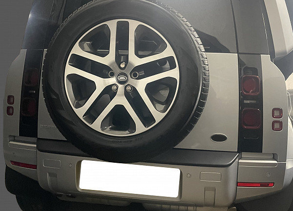 Rear Bumper Protector compatible with Land Rover Defender 03.2020->  Rearguard, Tailored Fit Bumper Guard, ABS Plastic- Colour Matte Black