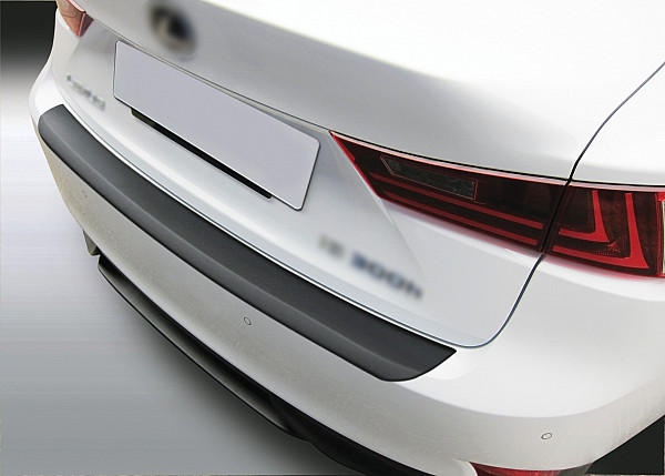 Ladekantenschutz passend für Lexus IS ab BJ. 6.2013-12.2016  passgenau mit Abkantung ABS- Sonderfarbe Aluminium Gebürstet Optik