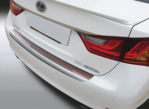 Zaštitna letva stražnjeg branika pogodno za Lexus GS 06.2012-08.2015  precizno pristajanje s dubokim zaštitnim rubom, ABS plastika- posebna boja izgled brušeni aluminij