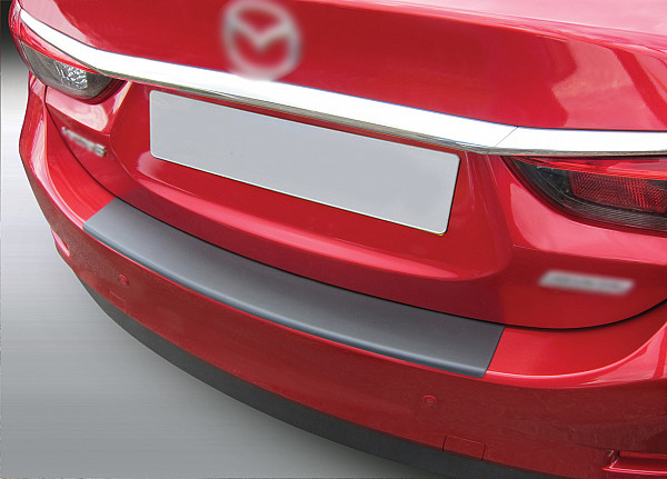 Ladekantenschutz passend für Mazda 6 Limousine ab BJ. 2.2013>  passgenau mit Abkantung ABS- Farbe schwarz