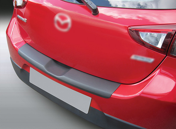 Zaščitna letvica zadnjega odbijača kompatibilna za Mazda 2 02.2015-03.2023  zaščita nakladalnega roba z globokim zaščitnim robom, ABS plastika- barva črna mat