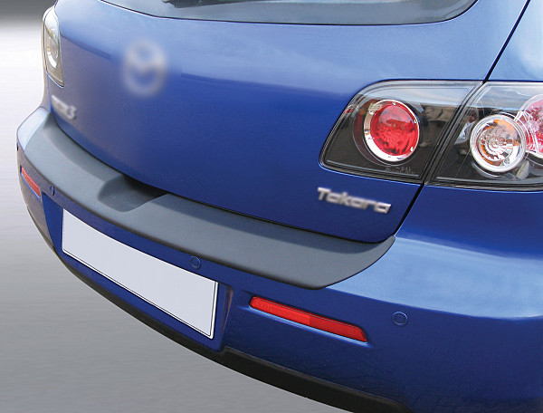 Ladekantenschutz passend für Mazda 3 Schrägheck ab BJ. 6.2006-4.2009 nicht für Sport passgenau mit Abkantung ABS- Farbe schwarz