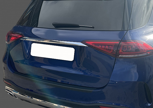 Zaštitna letva stražnjeg branika pogodno za Mercedes Benz GLE 02.2019-> nije za Coupe precizno pristajanje s dubokim zaštitnim rubom, ABS plastika- boja crna mat