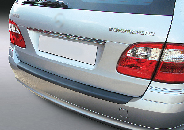 Rear Bumper Protector compatible with Mercedes Benz E Class T Model Estate S211 01.2003-08.2009  Rearguard, Tailored Fit Bumper Guard, ABS Plastic- Colour Matte Black