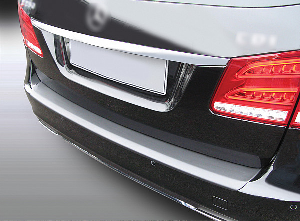 Rear Bumper Protector compatible with Mercedes Benz E Class T Model Estate S212 04.2013-08.2016  Rearguard, Tailored Fit Bumper Guard, ABS Plastic- Colour Matte Black