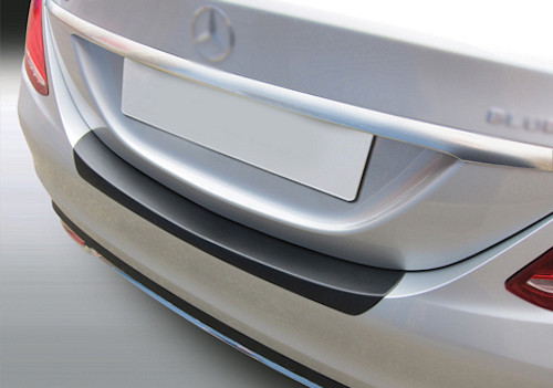 Ladekantenschutz passend für Mercedes Benz C Klasse Limousine W205 ab BJ. 3.2014-2.2021  passgenau mit Abkantung ABS- Farbe schwarz