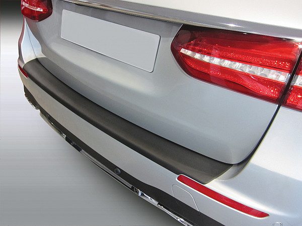 Rear Bumper Protector compatible with Mercedes Benz E Class T Model Estate S213 09.2016-07.2020  Rearguard, Tailored Fit Bumper Guard, ABS Plastic- Colour Matte Black
