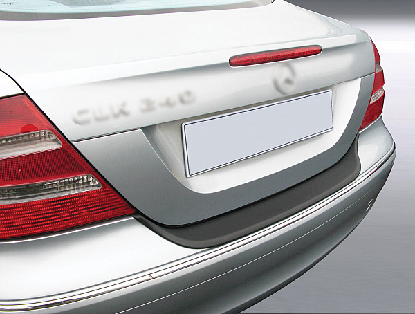 Zaštitna letva stražnjeg branika pogodno za Mercedes Benz Razred CLK Facelift 209 05.2005-04.2009 također za CLK Cabrio precizno pristajanje s dubokim zaštitnim rubom, ABS plastika- boja crna mat