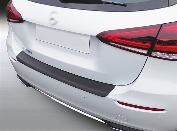 Zaštitna letva stražnjeg branika pogodno za Mercedes Benz Razred A Hatchback 05.2018-> nije za AMG precizno pristajanje s dubokim zaštitnim rubom, ABS plastika- boja crna mat
