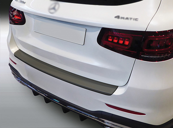 Zaštitna letva stražnjeg branika pogodno za Mercedes Benz GLC 07.2019-07.2022  precizno pristajanje s dubokim zaštitnim rubom, ABS plastika- boja crna mat