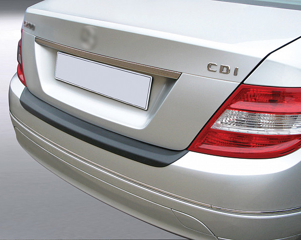 Zaščitna letvica zadnjega odbijača kompatibilna za Mercedes Benz Razred C Limuzina W204 03.2007-02.2011  zaščita nakladalnega roba z globokim zaščitnim robom, ABS plastika- posebna barva videz brušen aluminij