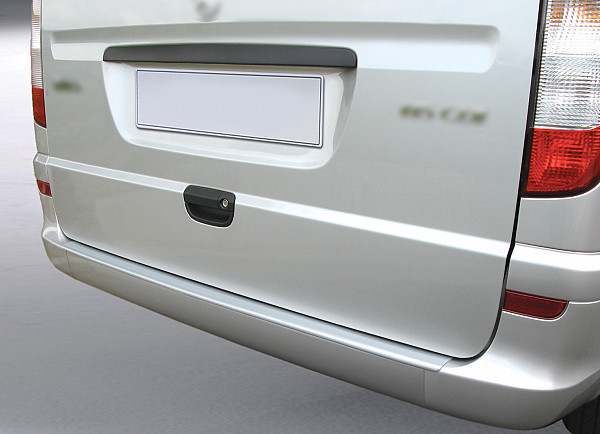 Zaštitna letva stražnjeg branika pogodno za Mercedes Benz Viano & Vito W639 06.2003-04.2014  precizno pristajanje s dubokim zaštitnim rubom, ABS plastika- posebna boja srebrna