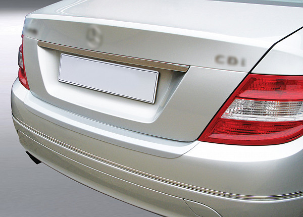 Zaščitna letvica zadnjega odbijača kompatibilna za Mercedes Benz Razred C Limuzina W204 03.2007-02.2011  zaščita nakladalnega roba z globokim zaščitnim robom, ABS plastika- posebna barva srebrna