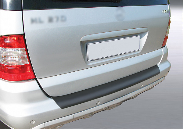 Rear Bumper Protector compatible with Mercedes Benz ML Class W163 06.2001-05.2005  Rearguard, Tailored Fit Bumper Guard, ABS Plastic- Colour Matte Black