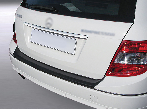 Zaščitna letvica zadnjega odbijača kompatibilna za Mercedes Benz Razred C T Model Karavan S204 10.2007-05.2011 ni za AMG/Sport zaščita nakladalnega roba z globokim zaščitnim robom, ABS plastika- posebna barva srebrna