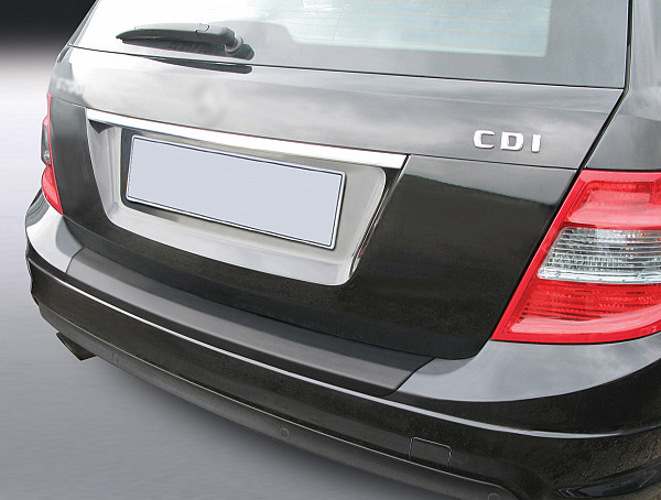 Zaščitna letvica zadnjega odbijača kompatibilna za Mercedes Benz Razred C T Model Karavan S204 10.2007-02.2011  zaščita nakladalnega roba z globokim zaščitnim robom, ABS plastika- barva črna mat