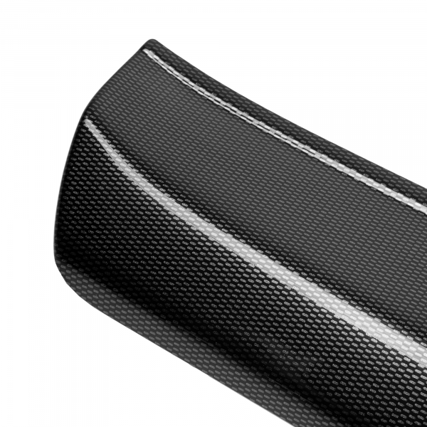 Rear Bumper Protector compatible with Mercedes Benz ML Class W163 06.2001-05.2005  Rearguard, Tailored Fit Bumper Guard, ABS Plastic- Special Colour Carbon Look