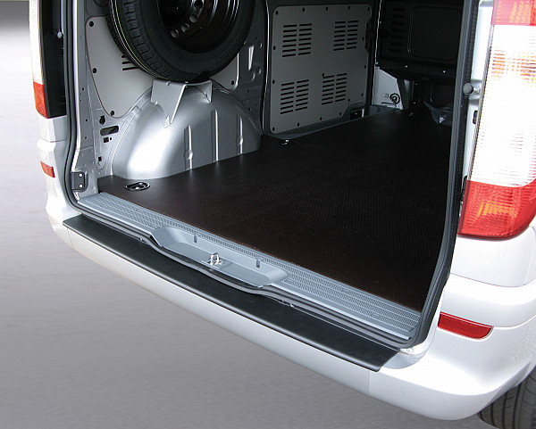 Rear Bumper Protector compatible with Mercedes Benz Viano & Vito W639 06.2003-04.2014  Rearguard, Tailored Fit Bumper Guard, ABS Plastic- Colour Matte Black