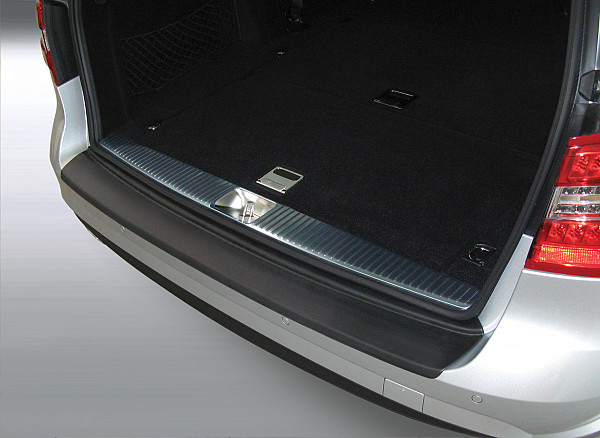 Zaštitna letva stražnjeg branika pogodno za Mercedes Benz Razred E T Model Karavan S212 11.2009-03.2013  precizno pristajanje s dubokim zaštitnim rubom, ABS plastika- boja crna mat