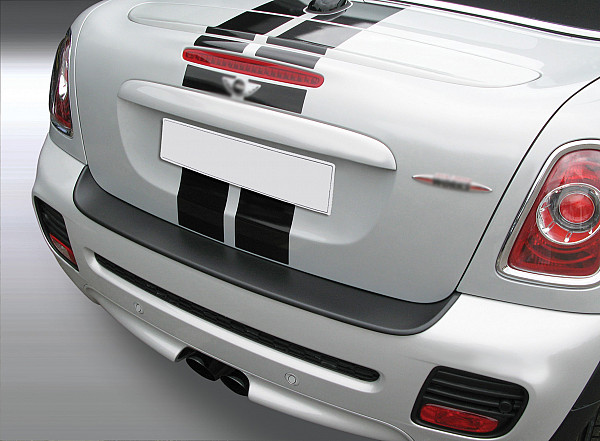 Zaštitna letva stražnjeg branika pogodno za MINI Cabrio & Roadster & Coupe R57 R58 R59 04.2009-02.2014 također za JCW precizno pristajanje s dubokim zaštitnim rubom, ABS plastika- boja crna mat
